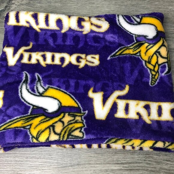 NFL Minnesota Vikings neck gaiter neck warmer fleece Scarf Tube Gator Cowl - Picture 1 of 10